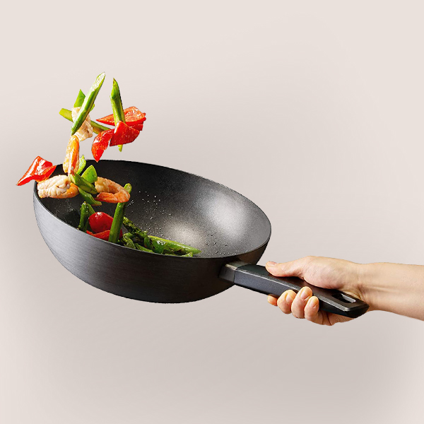 Hard&Light Black Wok 28cm (Can use on induction) LHL5285-IH, , large image number 2